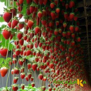 Клубника ампельная Анастасия купить по цене от 370р. в интернет-магазине «Посадика» с доставкой почтой в в Лыткариное и по всей России – [изображение №1].